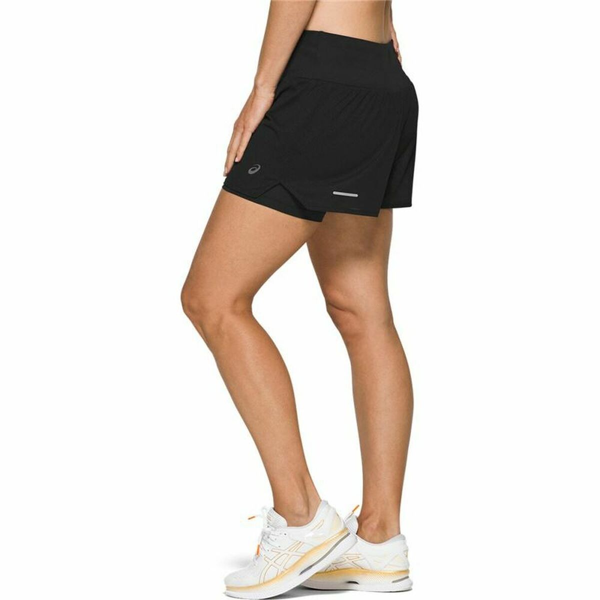 Damen-Sportshorts Asics Ventilate 2-N-1 Schwarz