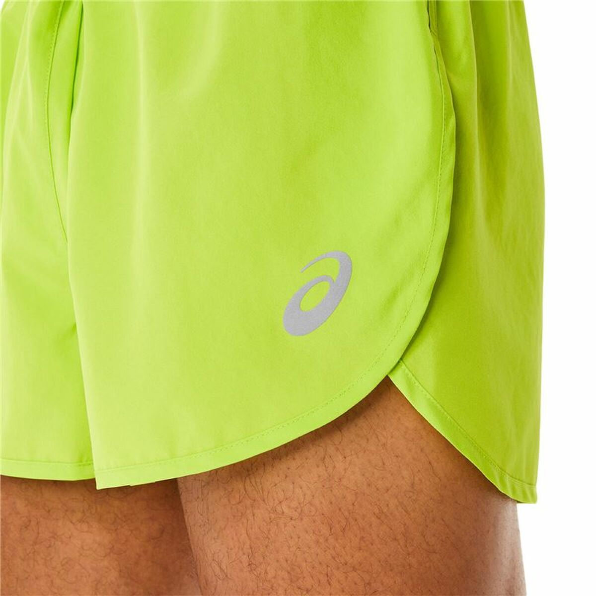 Herren-Sportshorts Asics Core Split Zitronengrün