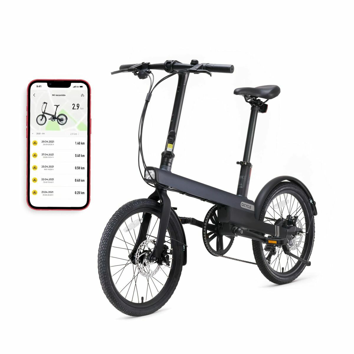 Elektrisches Fahrrad Xiaomi 20" 250W Schwarz