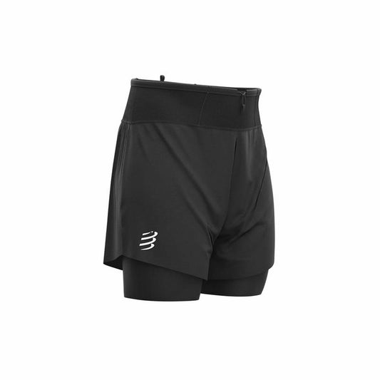 Sport Shorts Compressport Trail 2-in-1 Schwarz Herren