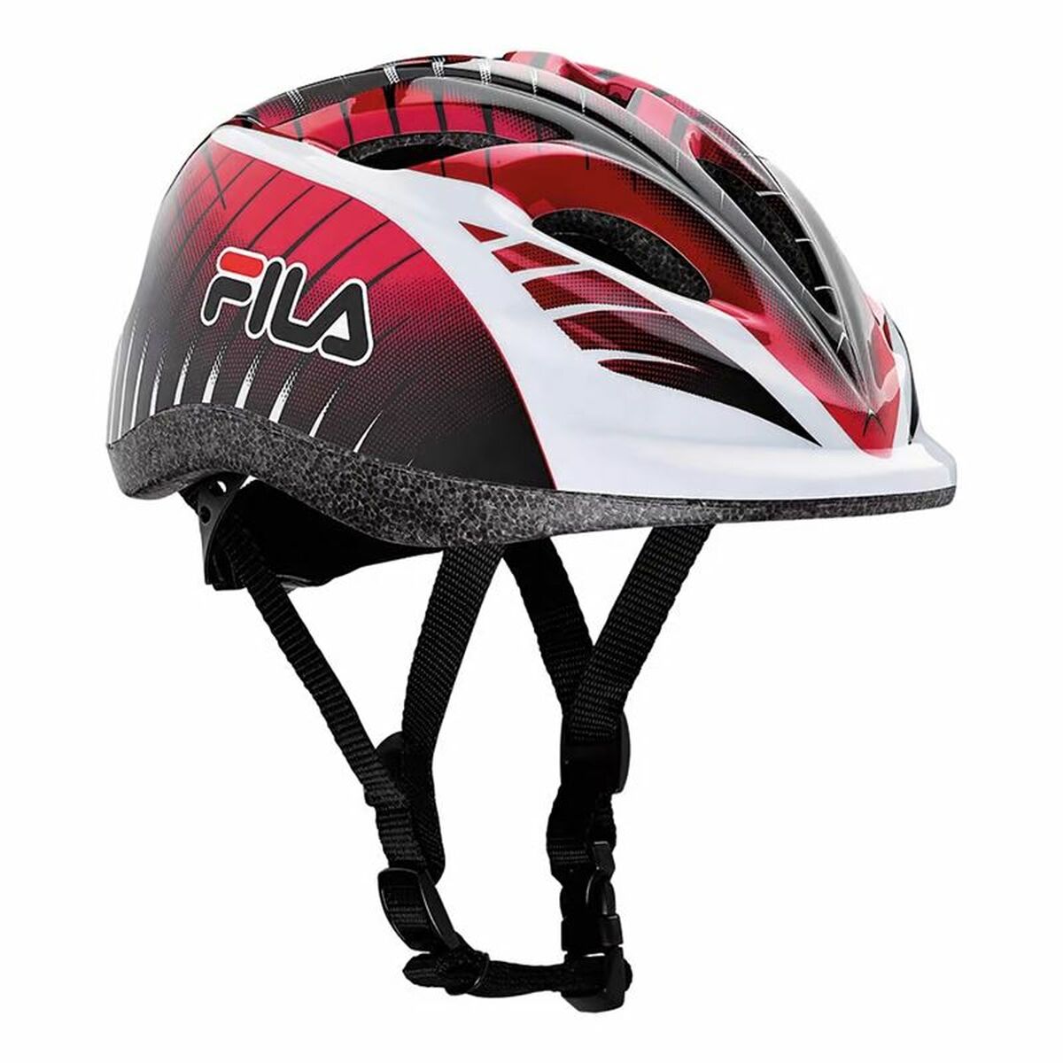 Kinderfahrradhelm Fila 60751065 Rot Schwarz XS